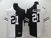 Nike Cowboys 21 Ezekiel Elliott Black And White Split Vapor Untouchable Limited Jersey Dzhi,baseball caps,new era cap wholesale,wholesale hats